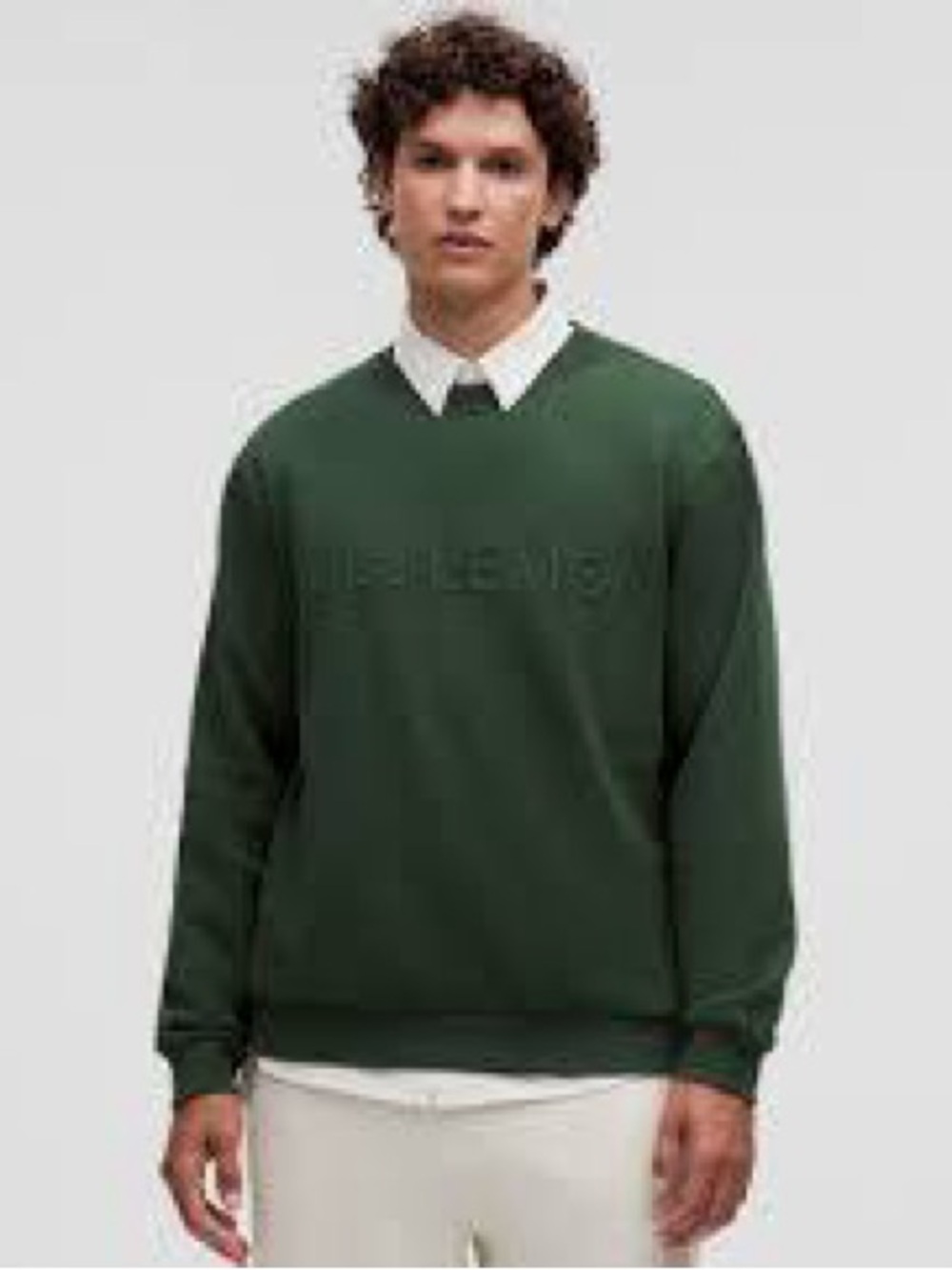 lululemon athletica Men's Dark Green Crewneck Sweater